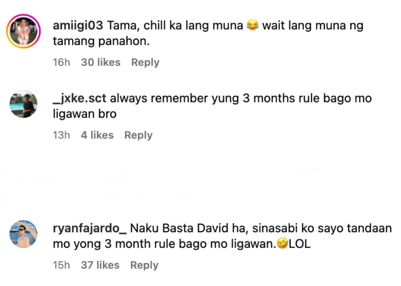 David Licauco amused by ‘3-month rule’ reminder from netizens