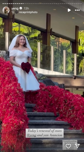 Yeng Constantino, husband renew wedding vows on 10th anniversary